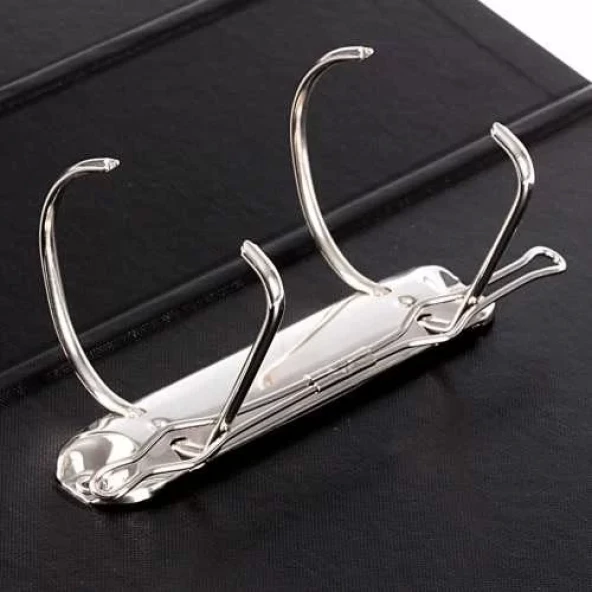 Kraf 2 Halkalı D Mekanizmalı Geniş Klasör A4 Siyah (700 Sayfa Kapasiteli) - 2