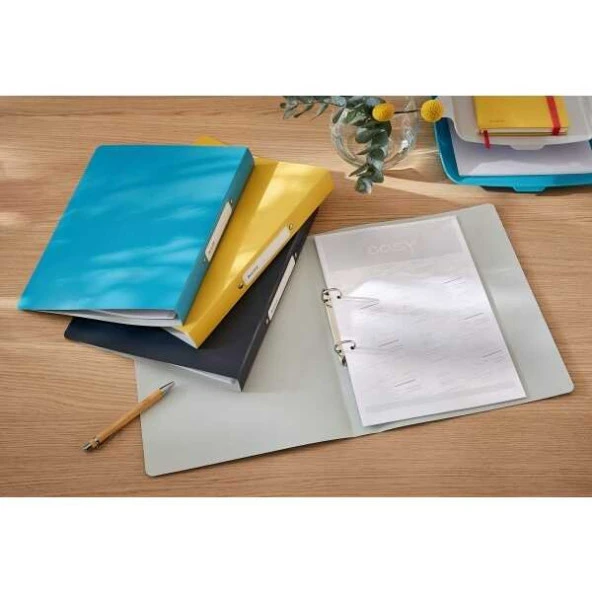 Leitz Cosy 2 Halkalı Klasör Mavi - 4