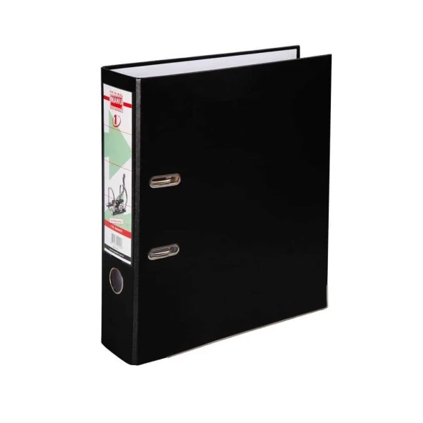 Manu Geniş Plastik Klasör Siyah - Resim 2