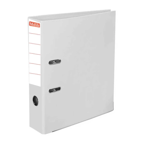 My File Geniş Plastik Klasör Beyaz - Resim 2