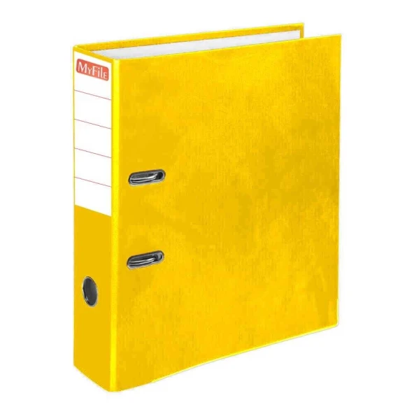 My File Geniş Plastik Klasör Sarı - 2