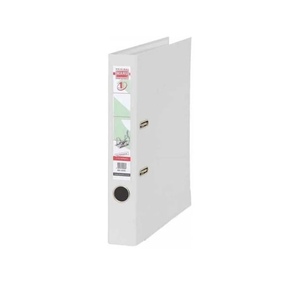 Manu Dar Klasör Plastik Beyaz - Resim 2