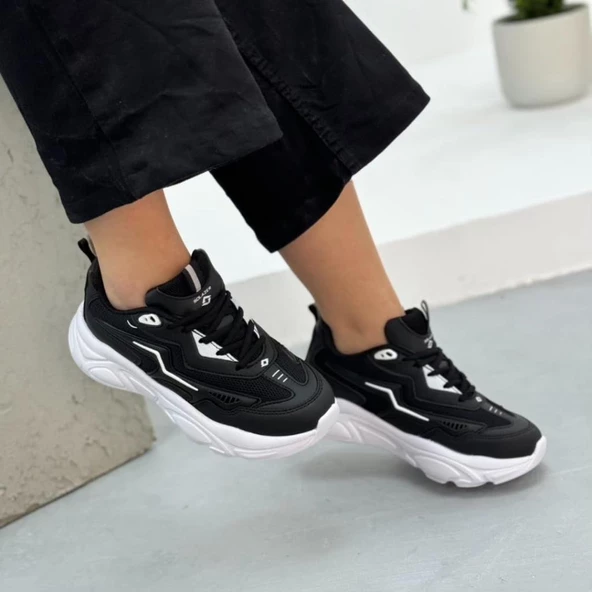 Papuçcity Slzr 02754 Unisex Yüksek Taban Günlük Spor Ayakkabı