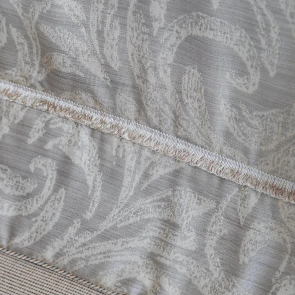 Apricitas Home Lotus Çift Kişilik Yatak Örtülü Nevresim Takımı Çeyiz Seti Bej - Resim 2