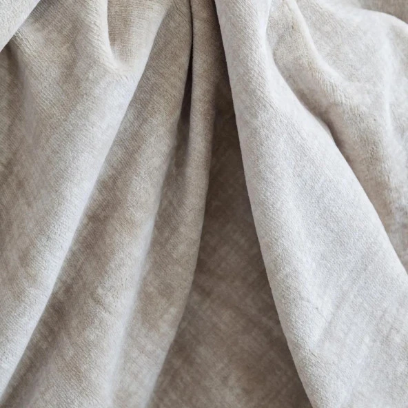 Apricitas Home Lotus Çift Kişilik Yatak Örtülü Nevresim Takımı Çeyiz Seti Bej - Resim 3