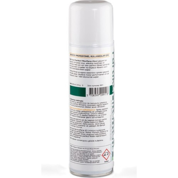 BELL ADD PARTIKEL FILTER RENS, DİZEL PARTİKÜL FİLTRESİ TEMİZLEME KÖPÜĞÜ - 2