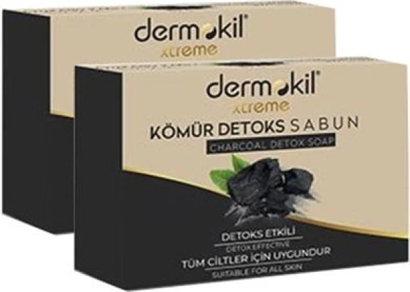 Dermokil Kömürlü Detoks Doğal Katı Sabun 100 gr x 2 Adet