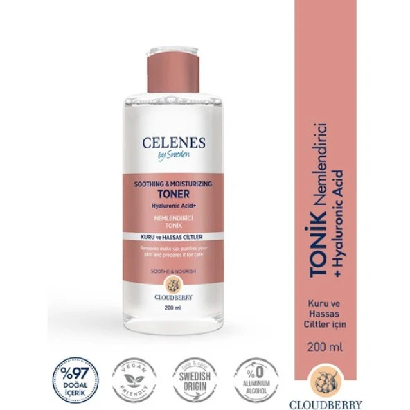 Celenes Cloudberry Nemlendirici & Yatıştırıcı Tonik 200 ml
