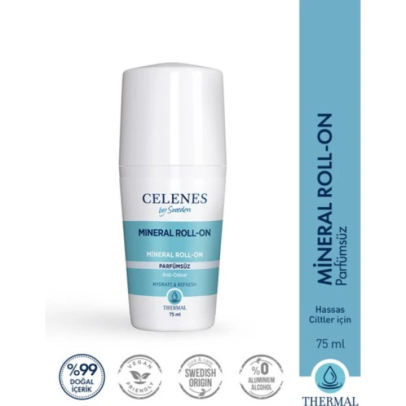 Celenes By Sweden Thermal Roll On 75 ml Hassas Cılt Parfümsüz