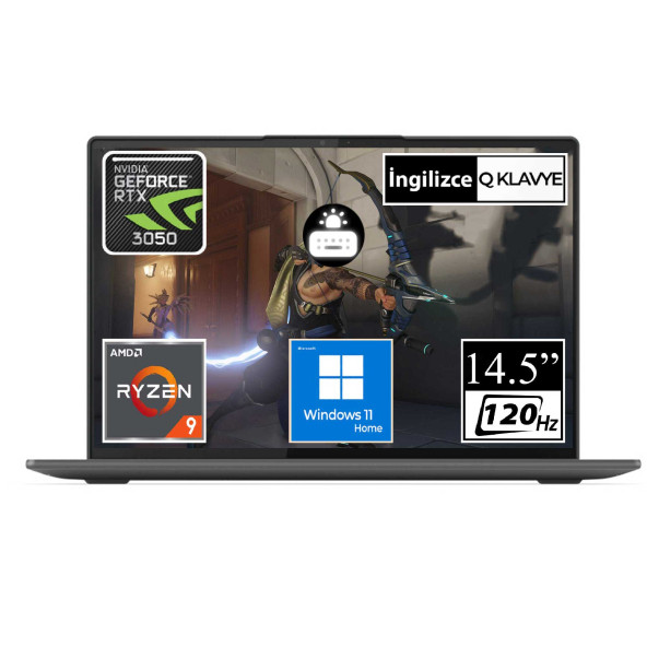 Lenovo Slim 7 ProX 82V20003US Ryzen9 6900HS 32GB 1TB RTX3050 14.5" Touch W11H Taşınabilir Bilgisayar