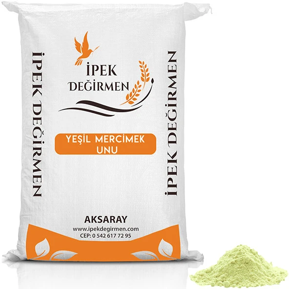 İpek Değirmen 25 KG Glutensiz Yeşil Mercimek Unu Doğal Katkısız Çölyak