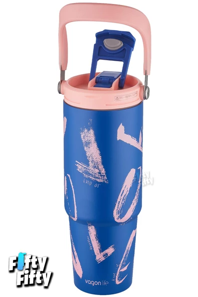 Vagonlife Tumbler Cup 0.89/30oz Pipetli/Rahat İçim Vakumlu Paslanmaz Çelik Termos-FFVGN8137900ML - 11
