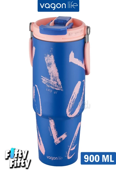 Vagonlife Tumbler Cup 0.89/30oz Pipetli/Rahat İçim Vakumlu Paslanmaz Çelik Termos-FFVGN8137900ML - 10