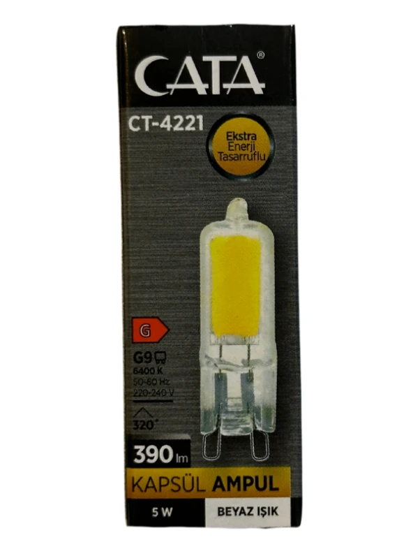 Cata CT-4221 5W 6400K (Beyaz) G9 Duylu Kapsül Led Ampul