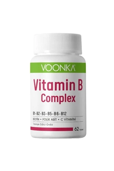 Voonka Vitamin B Complex 62 Tablet 8680807008434