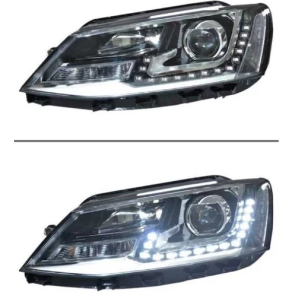 ÇMK Volkswagen Jetta 2011-2018 Için Uyumu Highlıne  LED Far - 2