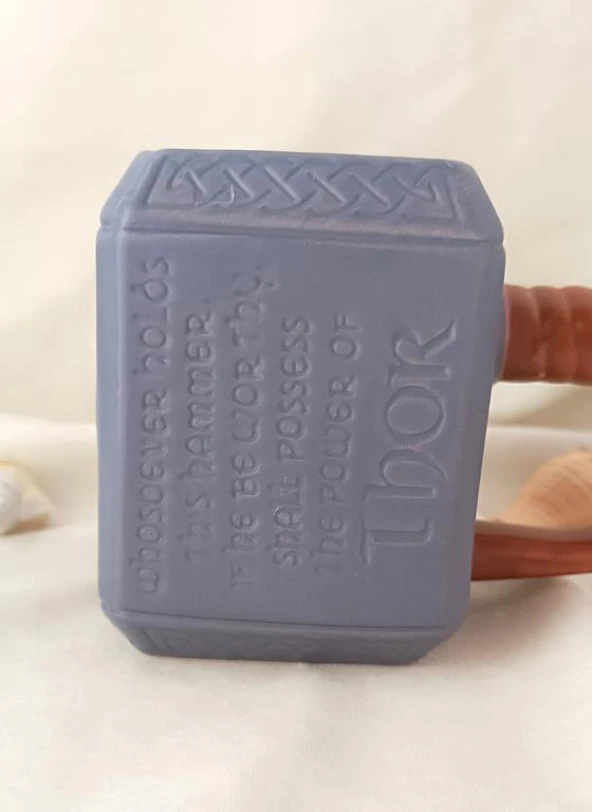 Kupa Kahve Fincanı Thor Çekiç Kupa 3D Tasarım Bardak 530 ml Su Bardağı - 5