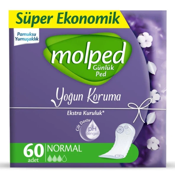 NessiWorld Molped Günlük Ped Yoğun Koruma Süper Eko 60 Adet