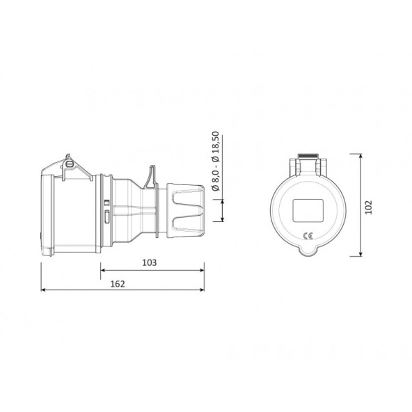 5 Metre Dönüştürücü Adaptör. 380V Güç Kaynaklı Elektrikli Araç Şarj Cihazını 220V dönüştürür - 5