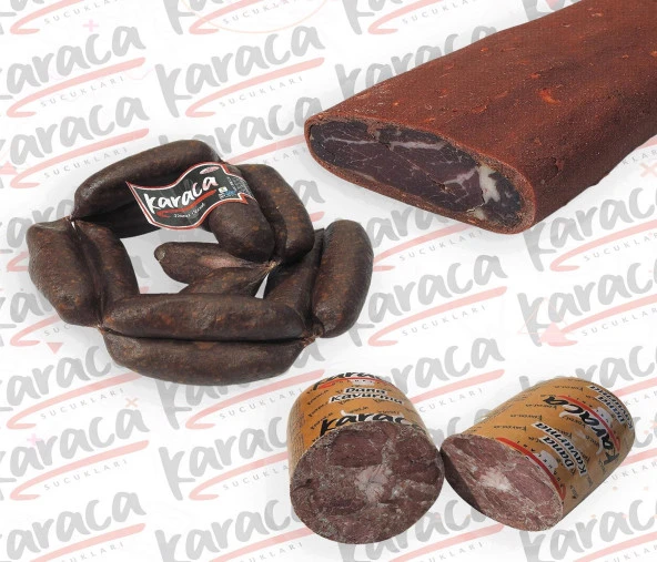 Karaca Yöresel İrişkin Sucuk 1000 Gr Bonfile Kuşgömü Çemensiz Pastırma 1000 Gr Blok Dana Kavurma 1000 Gr