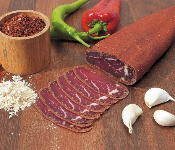 Karaca  Osmanlı Sucuk 1000 Gr Bonfile Kuşgömü Çemensiz Pastırma 1000 Gr Blok Dana Kavurma 1000 Gr - Resim 2