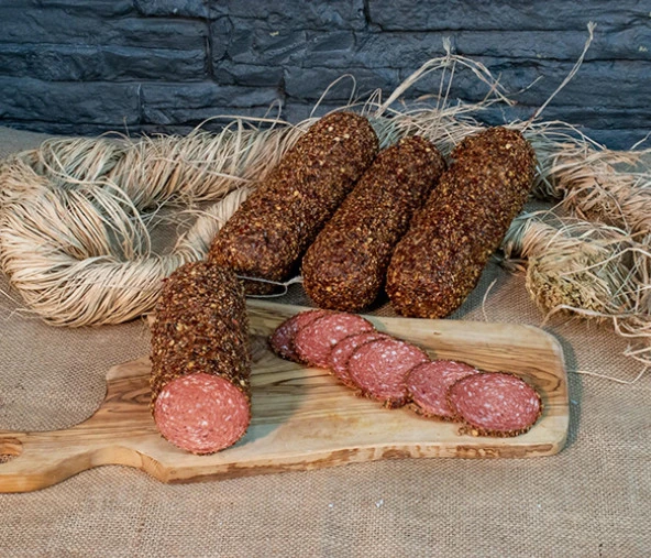 Karaca  Osmanlı Sucuk 1000 Gr Bonfile Kuşgömü Çemensiz Pastırma 1000 Gr Blok Dana Kavurma 1000 Gr - Resim 3