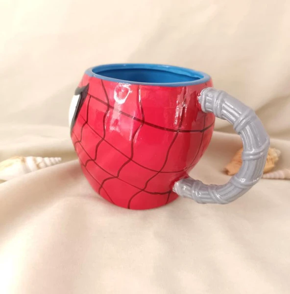 Kupa Kahve Bardak Marvel Comics Örümcek Adam 3D Tasarım 580 ml Su Bardağı - 4