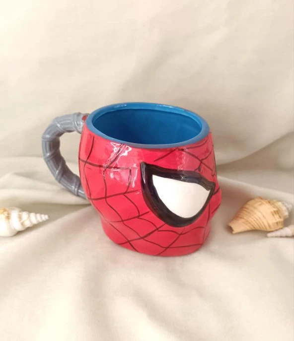 Kupa Kahve Bardak Marvel Comics Örümcek Adam 3D Tasarım 580 ml Su Bardağı - 5