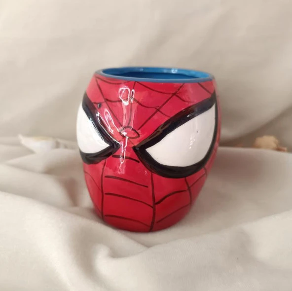 Kupa Kahve Bardak Marvel Comics Örümcek Adam 3D Tasarım 580 ml Su Bardağı - 7