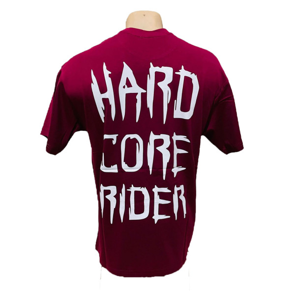 Bordo Hard Core Oversize Erkek Tişört - 2
