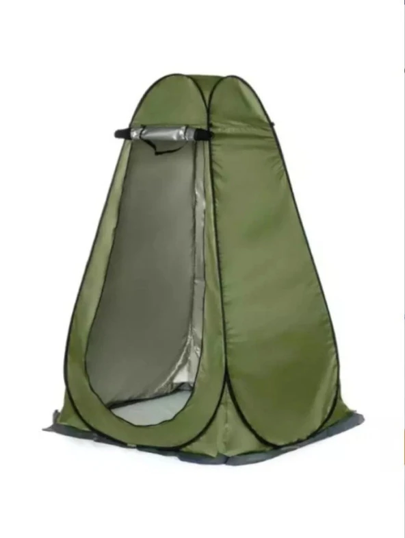 Portatif Otomatik Giyinme Duş Tuvalet Soyunma Çadırı  Çift Pencereli 120*120*190 cm - 6