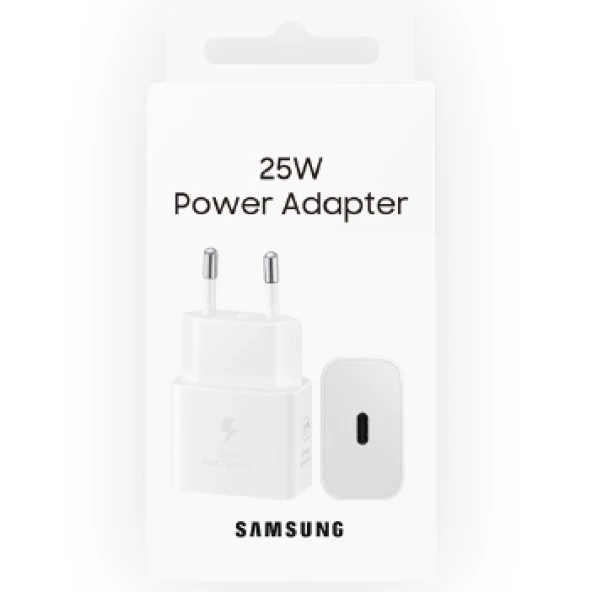 Samsung EP-T2510N Type C Hızlı Şarj Adaptörü (25W) - Beyaz