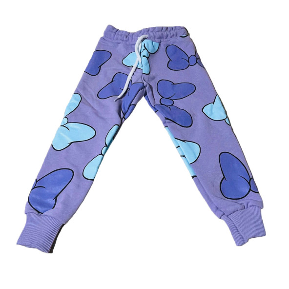 Minnie Mouse Çizgi Karakterli Bej Kız Çocuk Eşofman Pijama Alt Üst Takımı - 8