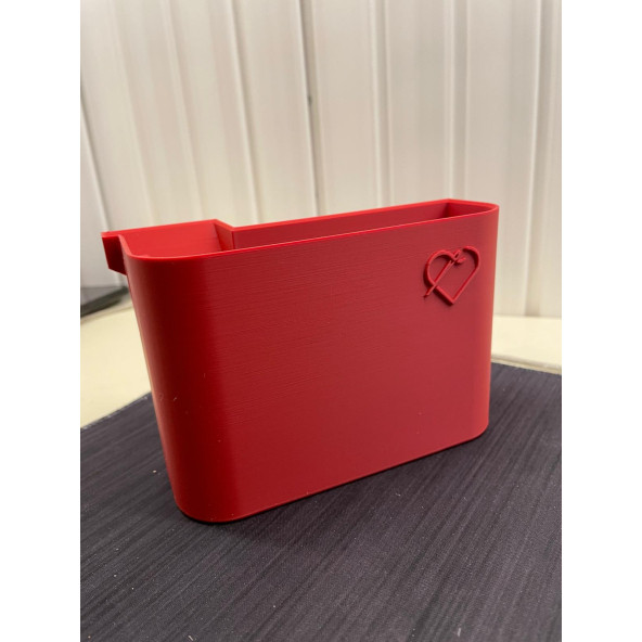 Singer Overlok Makinesi İçin Çöp Kutusu - Kırmızı - 4