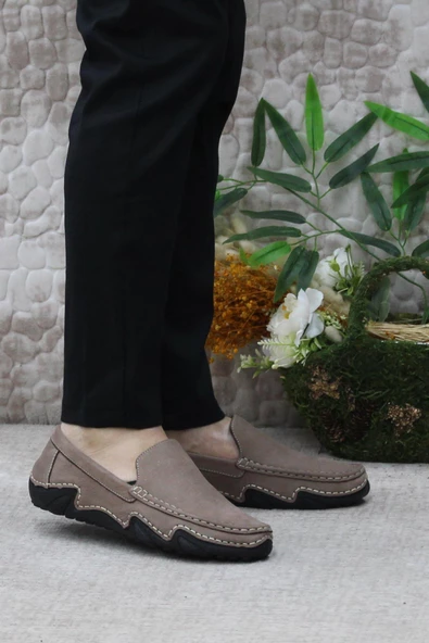 Bulldozer 231225 Esnek Kauçuk Taban Nubuk Hakiki Deri Erkek Ayakkabı ürün görseli