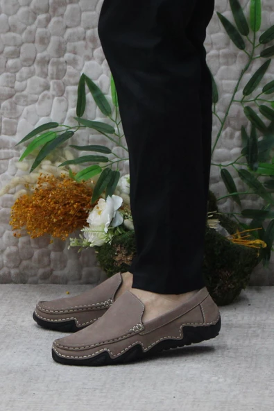 Bulldozer 231225 Esnek Kauçuk Taban Nubuk Hakiki Deri Erkek Ayakkabı - Resim 3