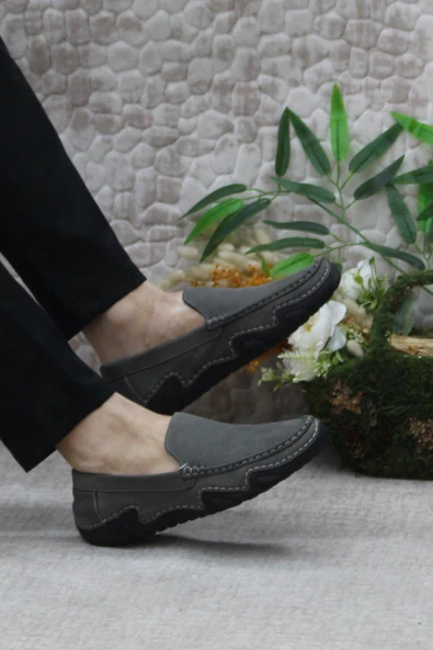 Bulldozer 231225 Esnek Kauçuk Taban Nubuk Hakiki Deri Erkek Ayakkabı - Resim 11