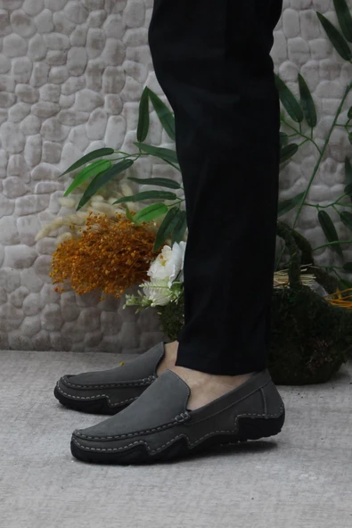 Bulldozer 231225 Esnek Kauçuk Taban Nubuk Hakiki Deri Erkek Ayakkabı - Resim 9