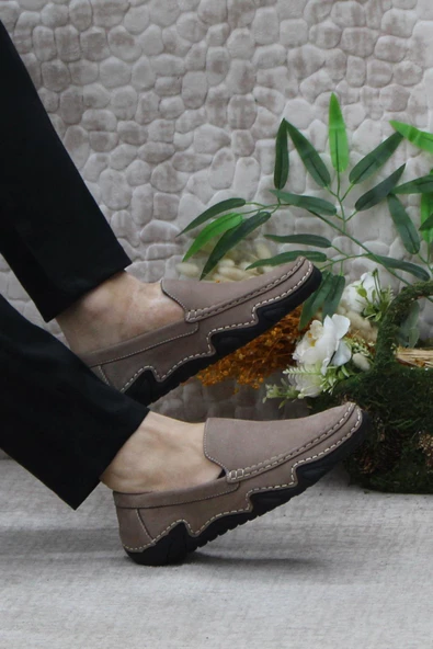 Bulldozer 231225 Esnek Kauçuk Taban Nubuk Hakiki Deri Erkek Ayakkabı - Resim 5