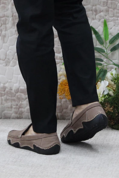 Bulldozer 231225 Esnek Kauçuk Taban Nubuk Hakiki Deri Erkek Ayakkabı - Resim 4