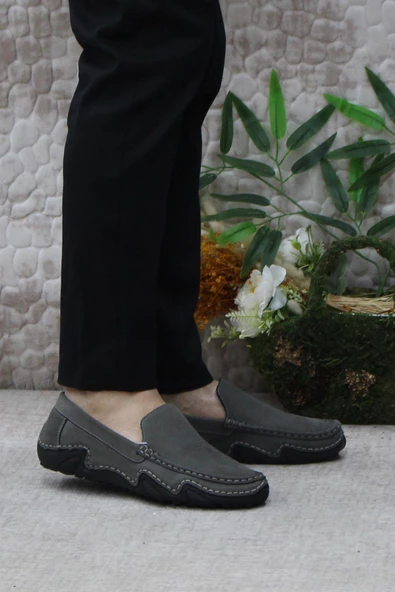 Bulldozer 231225 Esnek Kauçuk Taban Nubuk Hakiki Deri Erkek Ayakkabı - Resim 7