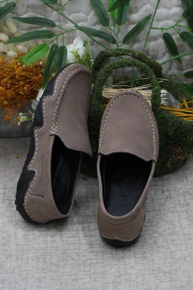 Bulldozer 231225 Esnek Kauçuk Taban Nubuk Hakiki Deri Erkek Ayakkabı - Resim 6