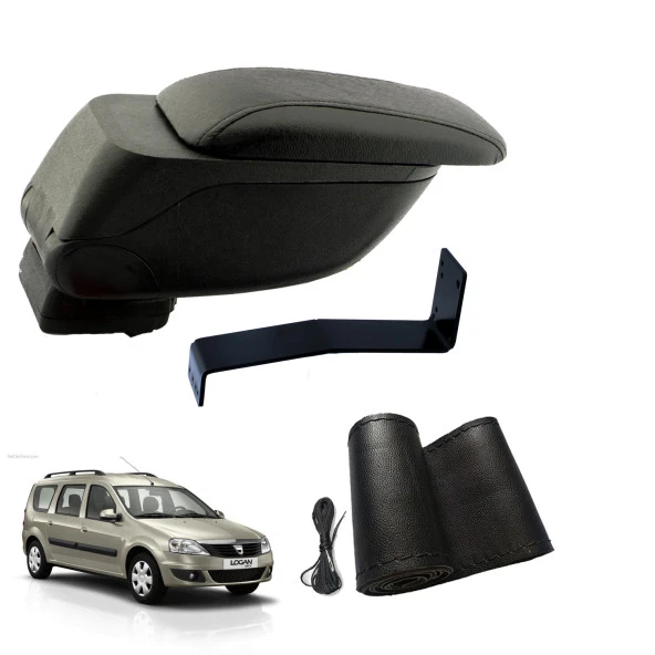 3 Tıkla Eko Set Dacia Logan MCV 2006 Geniş Hacimli  Delmesiz Çelik Ayaklı  Kolçak ve Direksiyon Kılıfı