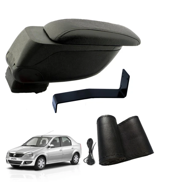 3 Tıkla Eko Set Dacia Logan Sedan 2012 Geniş Hacimli  Delmesiz Çelik Ayaklı  Kolçak ve Direksiyon Kılıfı