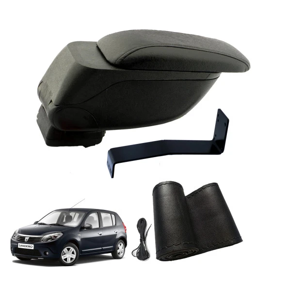 3 Tıkla Eko Set Dacia Sandero 2011 Geniş Hacimli  Delmesiz Çelik Ayaklı  Kolçak ve Direksiyon Kılıfı