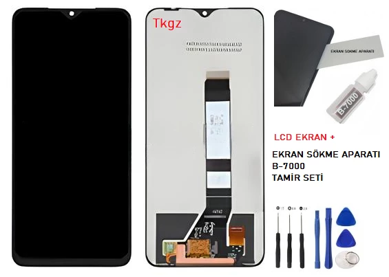Xiaomi Redmi 9T Lcd Ekran Dokunmatik Orijinal Kalite + B-7000 + TAMİR SETİ ürün görseli 1