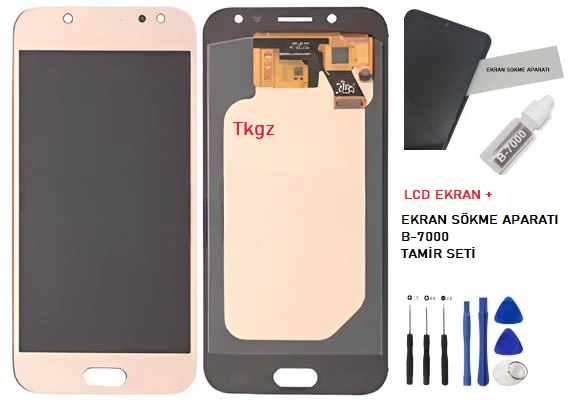 Samsung Galaxy J5 PRO - SM-J530F Lcd Ekran Dokunmatik Orijinal Kalite GOLD + B-7000 + TAMİR SETİ
