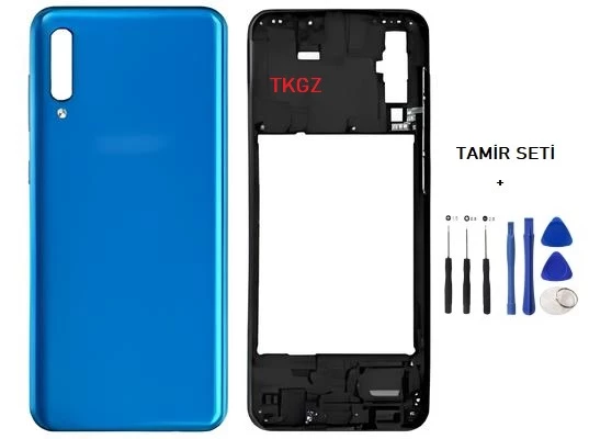 Samsung Galaxy A50  - SM-A505F FULL Kasa Arka Kapak Takım MAVİ - TAMİR SETİ ürün görseli 1