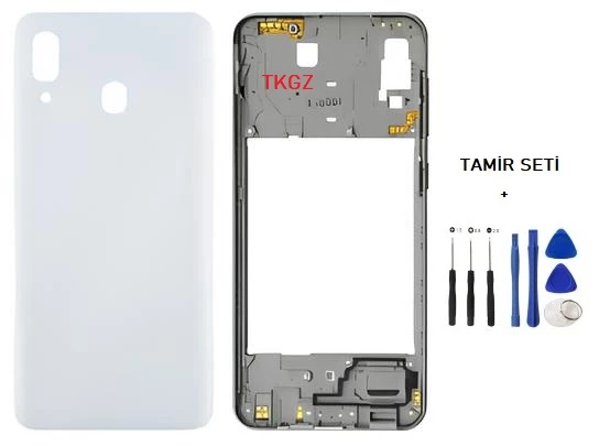 Samsung Galaxy A40  - SM-A405F FULL Kasa Arka Kapak Takım BEYAZ - TAMİR SETİ ürün görseli 1