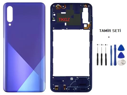 Samsung Galaxy A30S  - SM-A307F FULL Kasa Arka Kapak Takım MAVİ - TAMİR SETİ